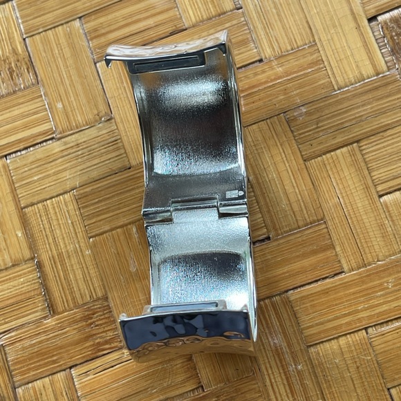 Robert Lee Morris wide silver bangle/cuff bracelet RLM Soho - Picture 4 of 9